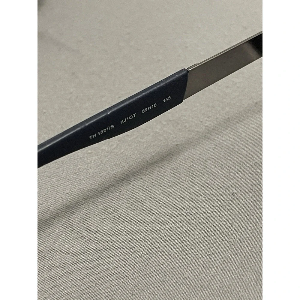Tommy Hilfiger Men's Matte Dark Ruthenium Rectangle Sunglasses - TH 1521/S
